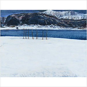 「余呉湖雪景II」