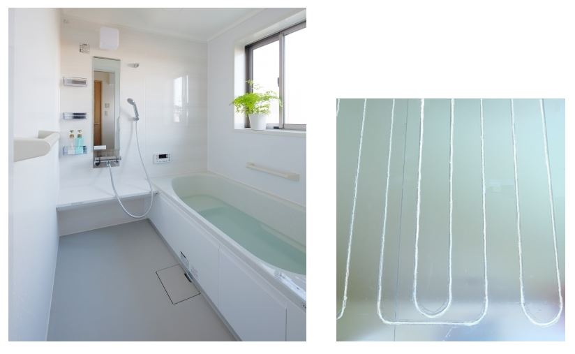 優秀賞「NAGORIを『浴室床冷暖房設備』の床材として使用」柴野浩美 イメージボード
