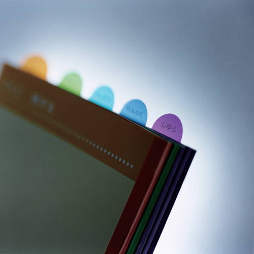 「インデックスノート 見つかるくん」「学習帳インデックスカバー」