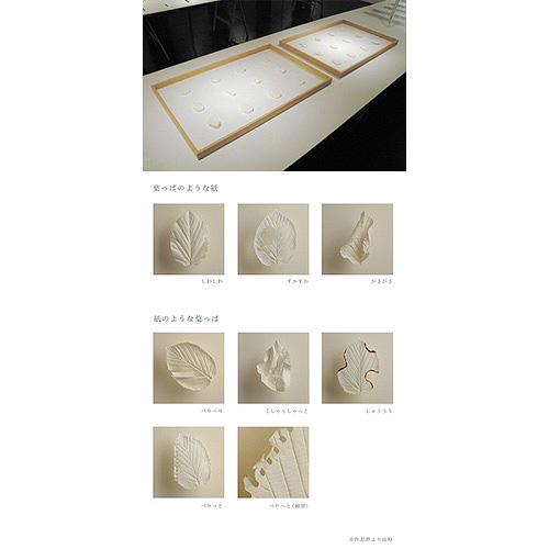 葉っぱのような、紙のような