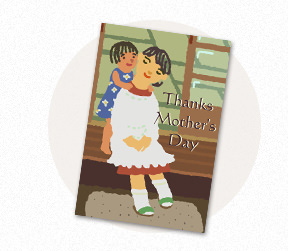 昭和レトロな母の日カード