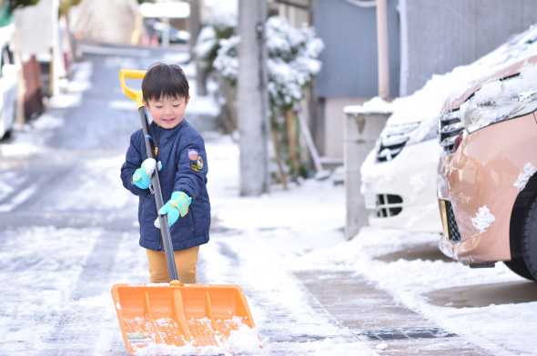 雪の日のお手伝い