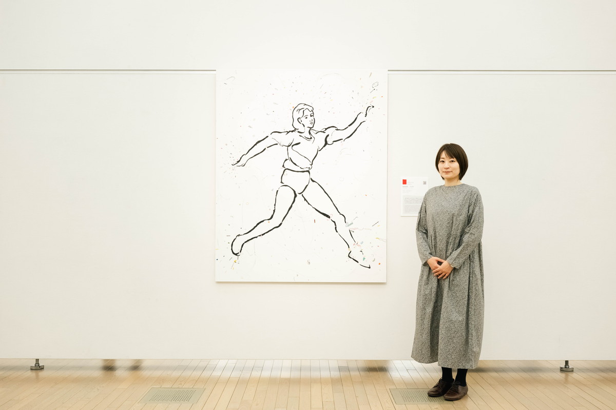 Idemitsu Art Award 2024　笹本明日香「アクセス」　2024年　162×130.3cm　キャンバスにコラージュ