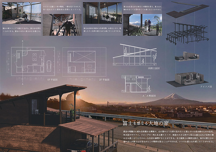 富士を感じる大地の家