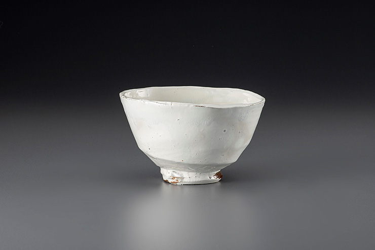 粉引茶盌「白月」
