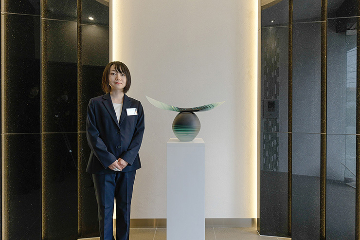 Sprouting glass moon