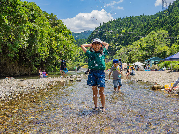森と川がくれた笑顔