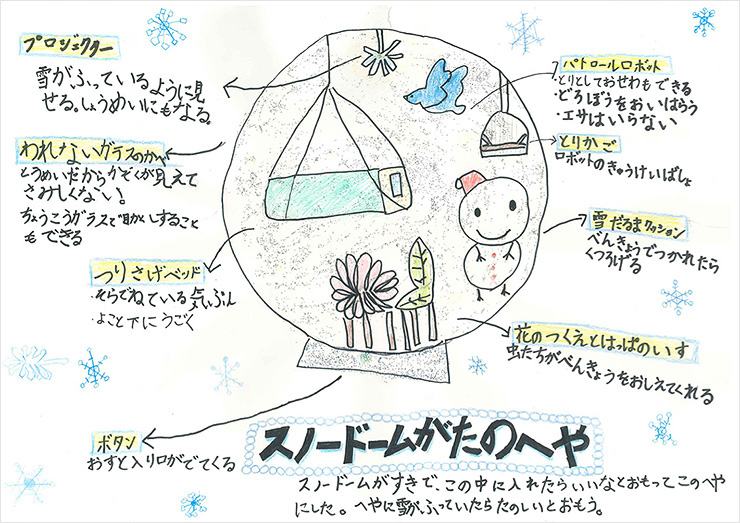 スノードームがたのへや