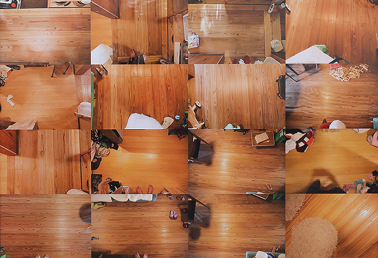 窓ごしに世界を見るにも手は流しにつっこんだまま 家事002