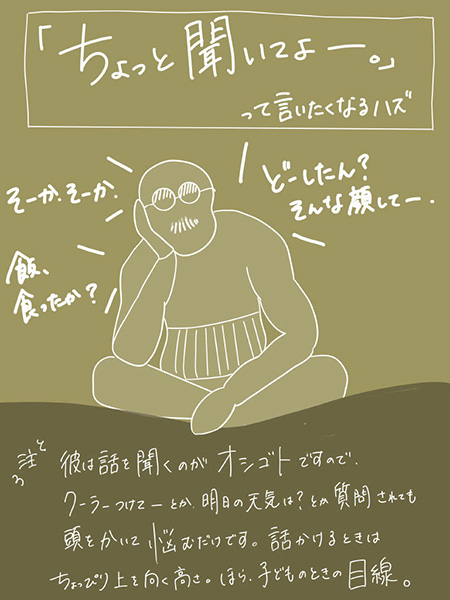 聞くオヤジ